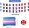 Rainbow Progress Small String Flags, 10 Types Rainbow Pride Pennant Banner Bunting Flags, LGBTQ and Gay Lesbian Pride, intersex, Bisexual, Pansexual, Transgender, Pride Month Outdoor Decorations, 33 Feet 30 Flags (1 Pack)
